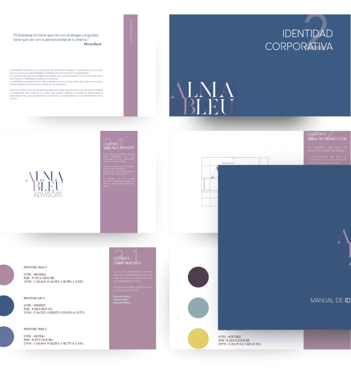 Identidad Corporativa – Alma Bleu Advisors