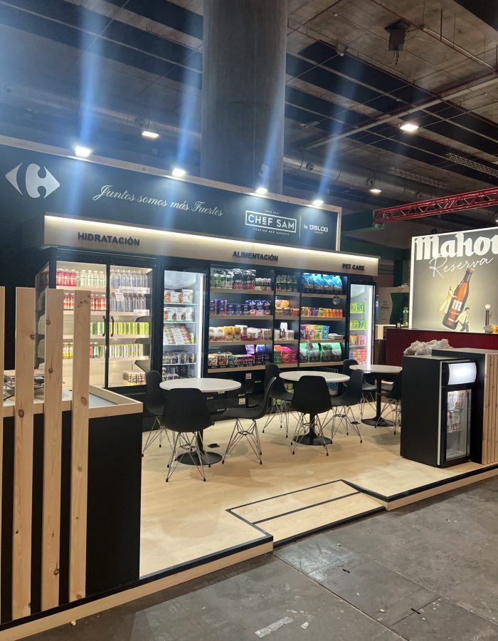 Diseño y producción del stand de Chef Sam en Alimentaria