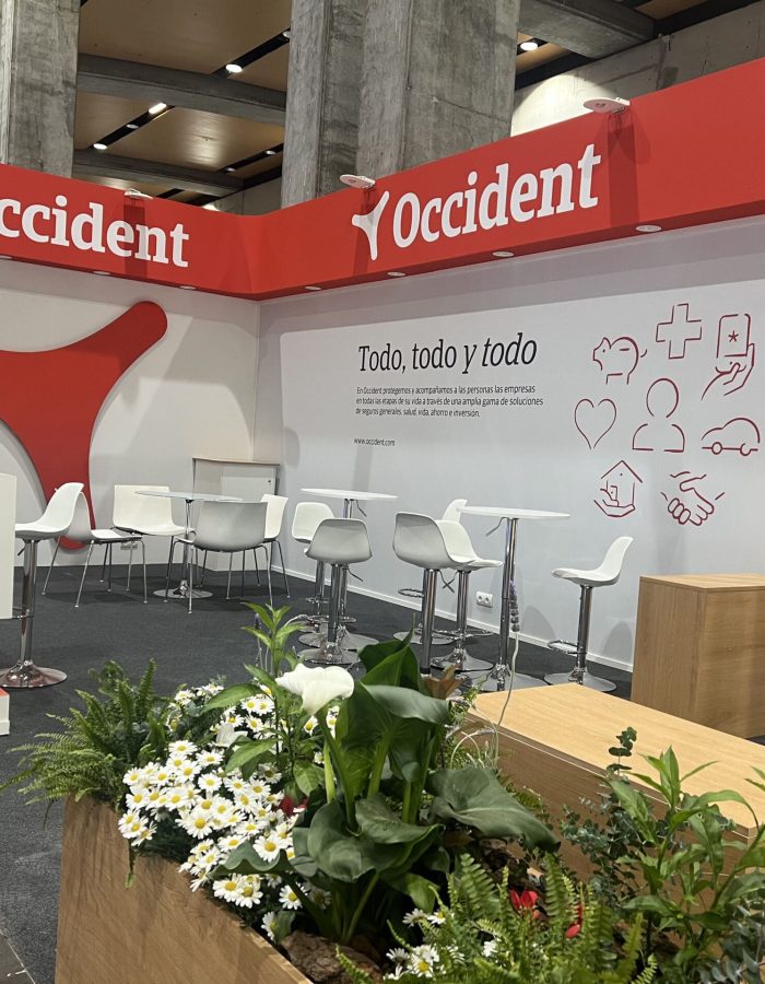 Interior del stand de Occident en FORINVEST