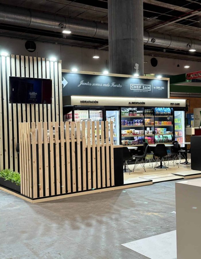 Diseño del stand de Chef Sam en Alimentaria Barcelona